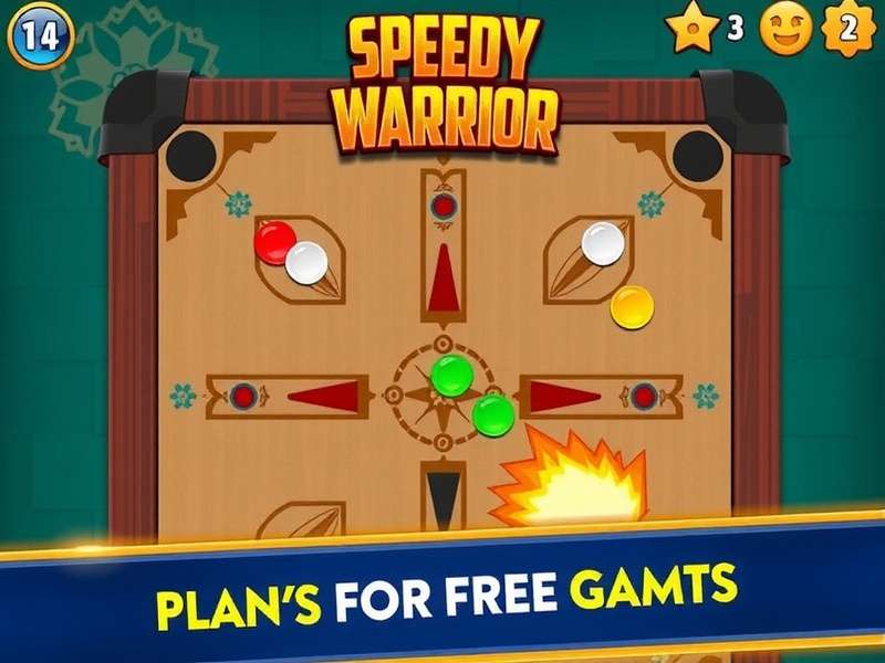 Speedy Carrom Warrior Game Screenshot